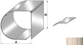 ALUTECH SB-P/RE/1/180 - 305020204 Панель короба SB-P/RE/1/180 - 305020204 для роллет (рольставен)